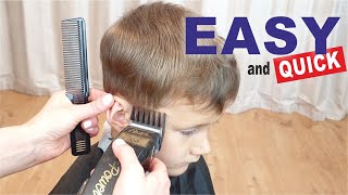 How to cut boys hair for beginners [upl. by Drofhsa407]