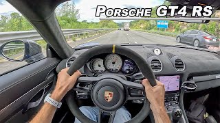 Living with the Porsche GT4 RS  9000 RPM Morning Commute POV Binaural Audio [upl. by Helene790]