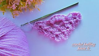 magnifique👌vous allez adorer ce modèle de châle élégant super facile châle triangle au crochet [upl. by Inoliel961]