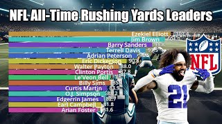 NFL AllTime Rushing Yards Per Game Leaders 19452023  Updated [upl. by Notlew]