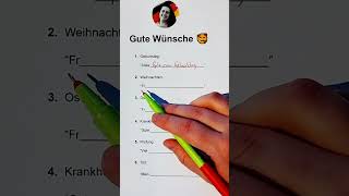 Gute Wünsche auf deutsch 😍🇩🇪 germanbasics learngerman deutsch deutschlernen german germany [upl. by Suivatnom]