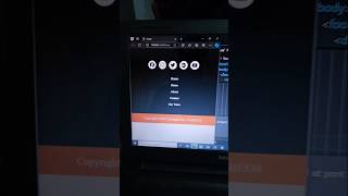 How to add footer in html website  yt ytshorts shorts shortsfeed [upl. by Aylatan631]