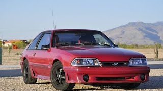 1988 Ford Mustang GT Supercharged Burnout amp Review [upl. by Rainer]