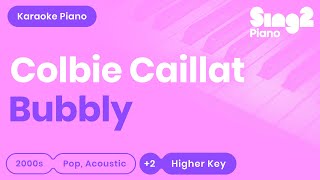 Colbie Caillat  Bubbly Higher Key Karaoke Piano [upl. by Jablon48]