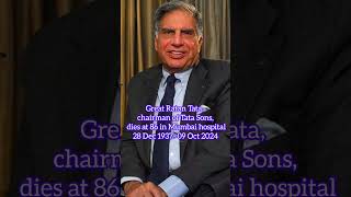 Indian tycoon Ratan Tata dies aged 86 ratantata india indian KumarRavineshVlogs [upl. by Firahs]