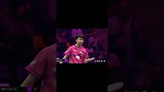 Lin YunJu vs Lin Shidong Best Point at WTT Champions Frankfurt wtt tabletennis pingpong [upl. by Orion]