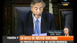 Visión Siete Última morada de Kirchner Sus históricos discursos [upl. by Yelraf]