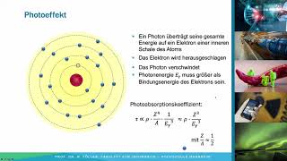 Strahlenphysik 7 Wechselwirkung von Teilchen mit Materie [upl. by Gamal]