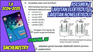 Pembahasan Soal Asesmen 1  Larutan Elektrolit dan Nonelektrolit Kelas 12  Essai [upl. by Niuq537]