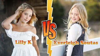 Everleigh Rose Soutas VS Lilly K Transformation 👑 New Stars From Baby To 2024 [upl. by Dnomder]