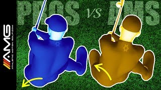 Clearing The Hips In The Golf Swing Pros Vs Ams [upl. by Nyladgam]