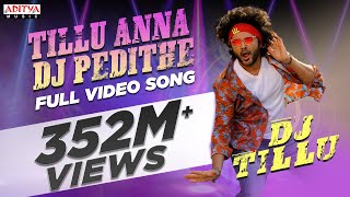 TilluAnnaDJPedithe Video Song Telugu  DJ Tillu Siddu Neha Shetty Vimal Krishna Ram Miriyala [upl. by Vernier]