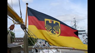 SchleswigHolsteinLied und Nationalhymne 25072024 Gorch Fock [upl. by Riatsala148]