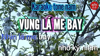 Karaoke Vùng Lá Me Bay Tone Nam l Sến 50 [upl. by Eiliak]