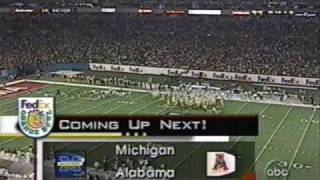 2000 Orange Bowl Michigan 35 Alabama 34 PART 1 [upl. by Loria1]