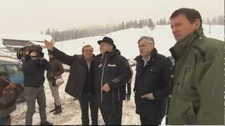 Hangrutsch in Abtei Lokalaugenschein von Landeshauptmann Durnwalder [upl. by Sayed]