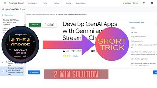 NEW Develop GenAI Apps with Gemini and Streamlit Challenge Lab  GSP517  SHORT SOLUTION [upl. by Ahpla667]