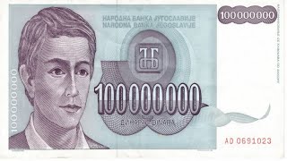 Stare novčanice SR Jugoslavija  Old banknotes SR Yugoslavia [upl. by Akeim]