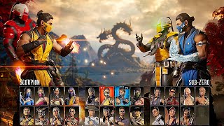 Mortal Kombat 1 Gameplay All Characters MK1 [upl. by Gnen]