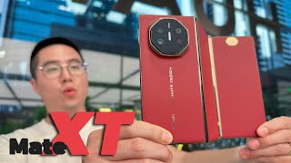 HUAWEI Mate XT Handson amp Quick Review Huawei leads the foldable phone trend again [upl. by Amapuna]