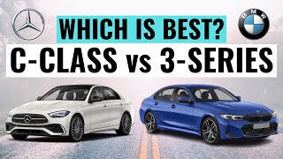 2023 Mercedes CClass VS BMW 3Series  Which Sport Sedan Should You Buy [upl. by Elleinnod]