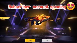 Freefire Subscriber account spinning videofreefire spinning event viralvideo [upl. by Libna483]