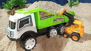 Dampar truck loading to car teacher jcb toys Wala cartoon [upl. by Melloney568]