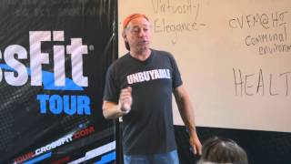 CrossFIt  Health And Wealth with Coach Glassman at the CrossFit Tour Big Sky Montana [upl. by Yortal]