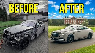 REBUILDING MARCUS RASHFORDS MANSORY ROLLS ROYCE WRAITH  FULL BUILD [upl. by Sibelle552]