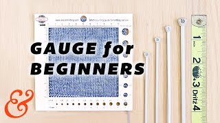 KNITTING GAUGE for Total Beginners and Troubleshooting Gauge [upl. by Nnaxor326]