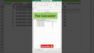 Easy Fee calculator🧮Excel tricks🧙‍♀️ learnwithnega excel excelformula excelshortcut [upl. by Adriana]