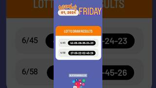 645 658 Live Draw Lotto Result  November 1 2024 Friday 9 PM lottoresulttoday [upl. by Noicpecnoc]