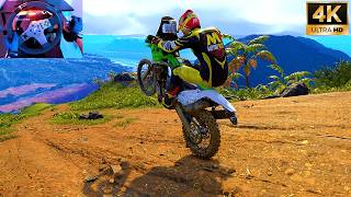 KAWASAKI KX450F Rally Raid  The Crew Motorfest  Steering Wheel Shifter Gameplay [upl. by Lucine]