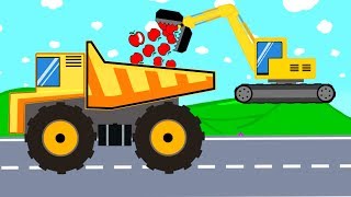 Excavator and Mini Excavator Dump Truck  Pipe Repair  Street Vehicles  Maszyny Budowlane [upl. by Aehsan]