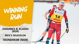 Klaebo saves the best for last in Mens Skiathlon  FIS Cross Country World Cup 2324 [upl. by Alimat]