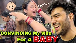 CONVINCING MY WIFE FOR A BABY👶🏻😍  Must Watch  Tusharshrutivlogs [upl. by Calla365]