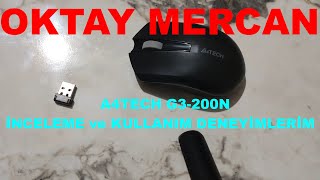 A4TECH G3200N Kablosuz mouse inceleme ve kullanım deneyimlerim [upl. by Silloc]