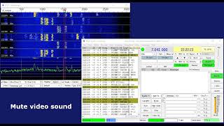 40m FT8 Decoding wBelcom Liner430  Up Converter [upl. by Archaimbaud]