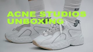 acne studios sneakers unboxing  on feet [upl. by Zevahc]