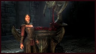 Drinks with Serana  Serana Dialogue AddOn  SKYRIM [upl. by Enitsirhk]