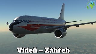 EU TOUR │ Airbus A319 ✈ Vídeň – Záhřeb │ LOWW16 – LDZA04 [upl. by Anialahs558]