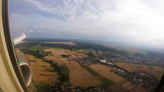 Landung mit Germania auf dem Flughafen Erfurt Weimar [upl. by Yruama610]