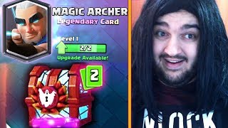 AUGUSTA DESCHIDE 5 LEGENDARE DINTRUN CHEST NOU  CLASH ROYALE [upl. by Ahswat540]