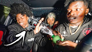 I TRICKED RAPPERS TO DO COCA COLA VS MENTOS IN A CAR GONE WRONG😂🤯😡 [upl. by Urion]