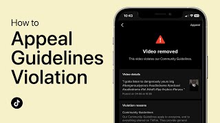 How To Appeal TikTok Community Guidelines Violation [upl. by Lippold]