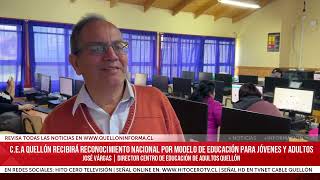 CEA Quellón recibirá reconocimiento a nivel nacional por modelo de educación para jóvenes y adultos [upl. by Deeanne]