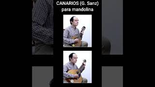 Aprende a tocar Canarios de Gaspar Sanz en Mandolina [upl. by Harbot89]