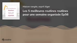 Les 5 meilleures routines routines pour une semaine organisée Ep56 [upl. by Eugirne260]