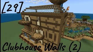 How To Build Stampys Lovelier World 29 Clubhouse Walls Part 2 [upl. by Sirois995]