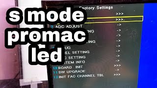 promac led tv service mode [upl. by Josepha]